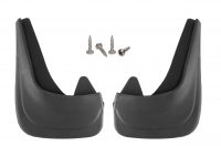 Front mudflap set, rubber, universal fit  (size 28x21cm)