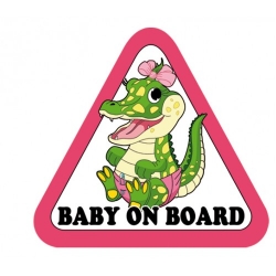 Наклейка - Baby on board ― AUTOERA.LV