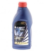 Полусинтетическое масло для двухтактных двигателей Mannol 2-TAKT PLUS, 1Л