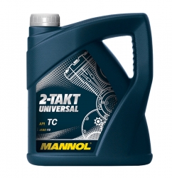 Минеральное  масло для двухтактных двигателей - Mannol 2-TAKT UNIVERSAL, 4Л ― AUTOERA.LV