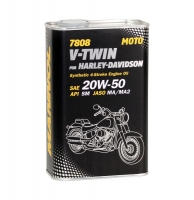 Синтетическое масло для четрехтактных двигателей - Mannol V-TWIN Harley-Davidson (4-Takt) 20W50, 1L 