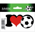 Auto uzlīme "I Love F-ball'' ― AUTOERA.LV