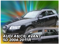 Front and rear wind deflector set Audi A6 C6 Avant (2004-2011)