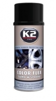 Black Matt color rubber-type paint - K2Color Flex, 400ml.