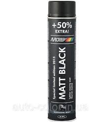 Чёрная матовая краска - MOTIP, 500ml.+50% EXTRA ― AUTOERA.LV