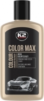 Durable car polish (black) - K2 COLOR MAX, 250g. 