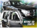 Front and rear wind deflector set Dodge Nitro (2007-)
