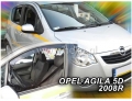 Front wind deflector set Opel Agila (2008-)