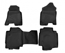 3D Rubber floor mats set for Dodge RAM 1500 QUAD CABIN (2019-) ― AUTOERA.LV