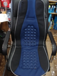 Car seat cushion with massage inserts (color black/blue) ― AUTOERA.LV