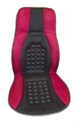 Car seat cushion, red with black insert ― AUTOERA.LV