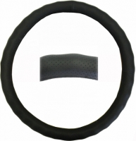 Pig leather wheel cover, black, 37-39cm