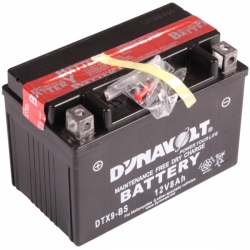 Moto battery Dynavolt AGM 8А, 12V  (+/-) with electolite ― AUTOERA.LV