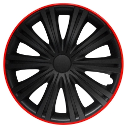 Wheel cover set - GIGA RED BLACK, 16" ― AUTOERA.LV