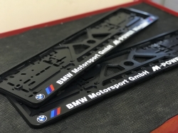 2PCS x Plate number holder - BMW Motorsport M-POWER ― AUTOERA.LV