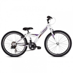 Velosipēds bērnu Laser 24 balts/violets ― AUTOERA.LV