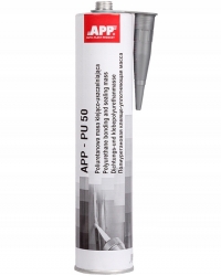 Pelēka līmejošā-hermetizējošā massa APP PU50, 310ml. / sacietē, var krāsot pa virsū ― AUTOERA.LV