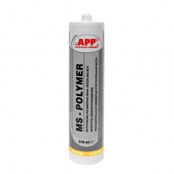 Hermetizējošā polimēra masa (melnā krāsa) - APP MS-POLYMER, 310ml. ― AUTOERA.LV