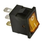 Mikroslēdzis oranžs On/OFF, 12V, 15A ― AUTOERA.LV