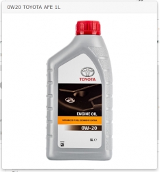 Sintētiskā eļļa TOYOTA AFE EXTRA 0W20 1Litrs