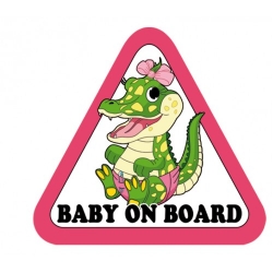 Наклейка - Baby on board ― AUTOERA.LV