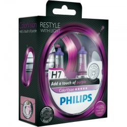 K-ts Philips ColorVision Purple - RESTYLE, H7 55W, 12V ― AUTOERA.LV