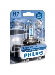 Headlamp bulb -  Philips H7 55W White Vision Ultra up to 4200K (+60%), 12V ― AUTOERA.LV