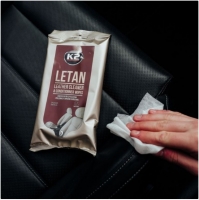 Leather cleaner and conditionner wipes -  K2 LETAN, 24pcs.