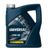 Mineral oil - Mannol Universal 15W40, 5L
