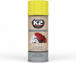 Temperatūrizturīgā krāsa suportiem (dzeltena) - K2, 400ml. ― AUTOERA.LV