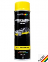 Antikorozijas līdzeklis slēgtām virsmām - Motip Waxcoating Transparent Brown  500ml. 