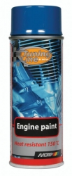 Синий лак(краска) для двигателя / глушителя - Motip Engine Paint +150C, 400мл. ― AUTOERA.LV