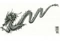 Sticker "Dragon, dark silver"
