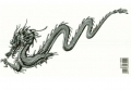 Auto uzlīme "Dragon, dark silver"