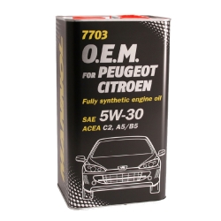Sintētiskā eļļa Mannol O.E.M. PEUGEOT, CITROEN SAE 5W-30, 4L  ― AUTOERA.LV