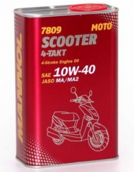 Sintētiska eļļa 4taktu dzinējiem - Mannol SCOOTER 10W40 (4-Takt), 1L  ― AUTOERA.LV