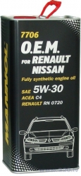 Sintētiskā eļļa - Mannol NISSAN, RENAULT SAE 5W-30, 1L  ― AUTOERA.LV