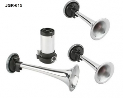 Skāņas signālu komplekts (hroms), 12V ― AUTOERA.LV