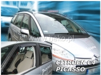 Front and rear wind deflector set Citroen С4 Picasso (2006-2012) 