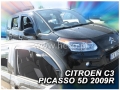 Front and rear wind deflector set Citroen С3 Picasso 5-doors (2009-) 