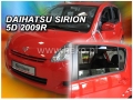 Front and rear wind deflector set Daewoo Sirion (2005-)