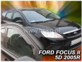 Front and rear wind deflector set Ford Focus (2004-2008)