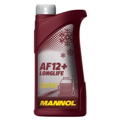 RED Mannol LONGLIFE ANTIFREEZE AF12+ (AG12+), 1L ― AUTOERA.LV