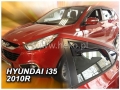 Front and rear wind deflector set Hyundai ix35 (2010-)
