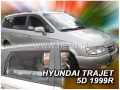 Front and rear wind deflector set Hyundai Trajet (1998-2008)