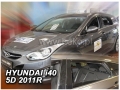 Front and rear wind deflector set Hyundai i40 (2011-)