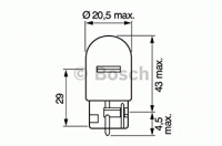Spuldze - BOSCH 21W, 12V T20 (bez cokola) 