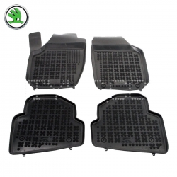 Gumijas paklāju kompl. Skoda Fabia II (2007-2014), vanniņas ― AUTOERA.LV