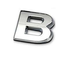 Sticker 3D - letter B ― AUTOERA.LV