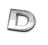 Sticker 3D - letter D
